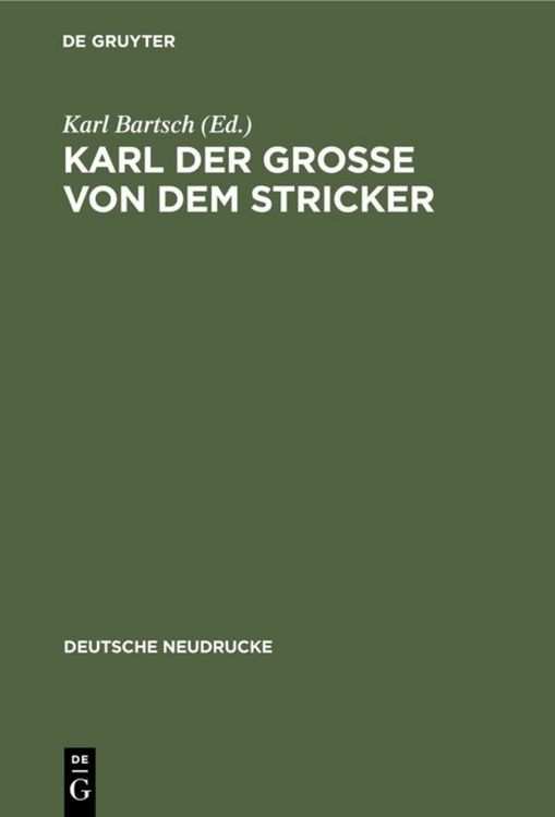Produktbild: Karl der Gro&szlig;e von dem Stricker