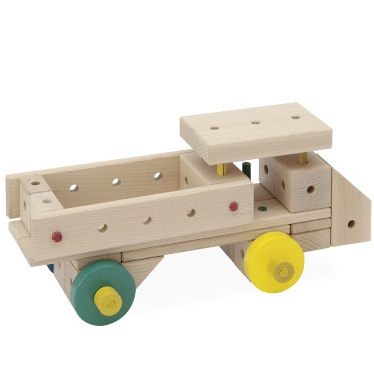 Produktbild: MATADOR 21263 - Maker M263, Baukasten, Holz, 263 Teile, Konstruktionsbaukasten, ab 3 Jahren, Spielend lernen!