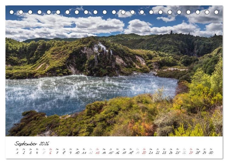 Produktbild: Neuseeland - Streifzug &uuml;ber die Nordinsel (Tischkalender 2026 DIN A5 quer), CALVENDO Monatskalender