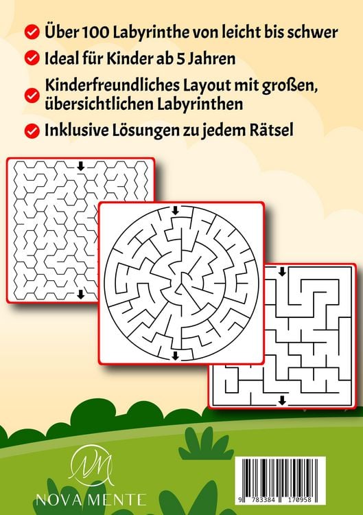 Produktbild: Labyrinthe f&uuml;r Kinder ab 5 Jahren - Band 17