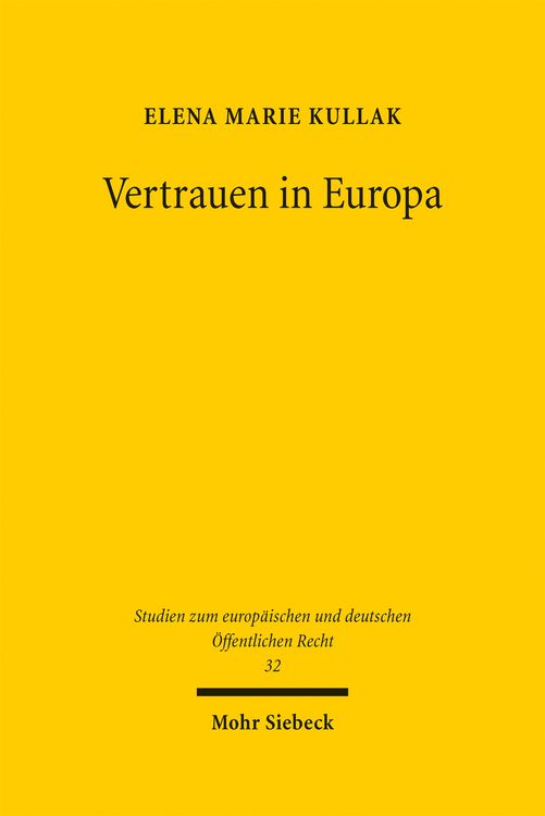 Produktbild: Vertrauen in Europa
