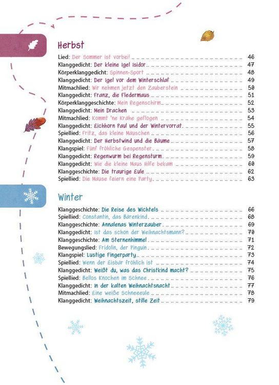 Produktbild: Das Kita-Jahreszeitenbuch: Klanggeschichten & Spiellieder