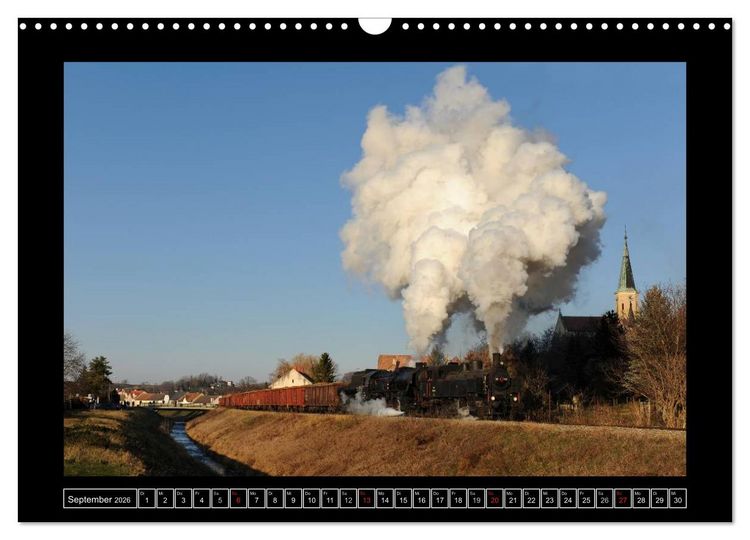 Produktbild: Eisenbahndampfromantik (Wandkalender 2026 DIN A3 quer), CALVENDO Monatskalender