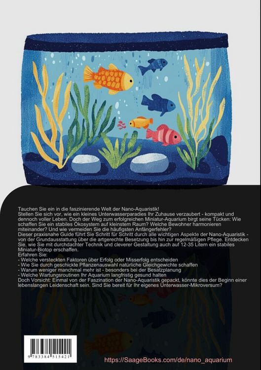 Produktbild: Nano Aquarium & Aquaristik: Der Guide f&uuml;r S&uuml;&szlig;wasser und Salzwasser Minibecken von 12-35 Liter