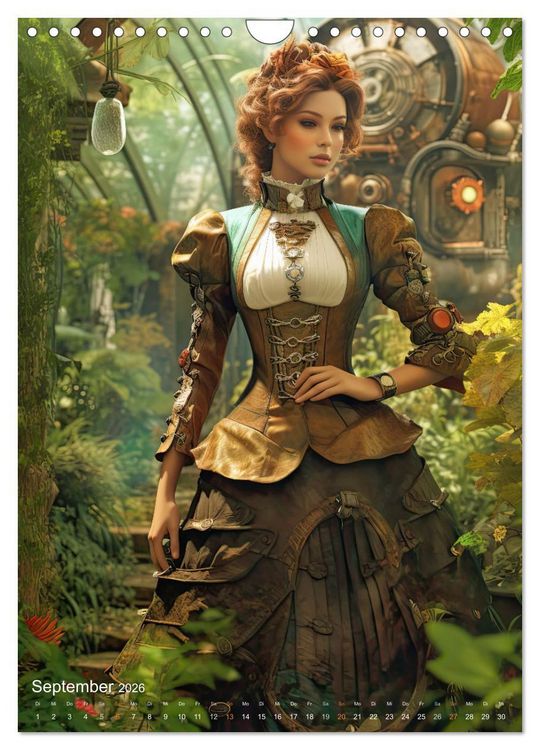 Produktbild: Steampunk Ladies (Wandkalender 2026 DIN A4 hoch), CALVENDO Monatskalender