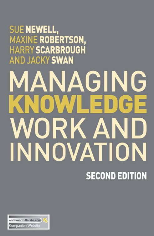 Produktbild: Managing Knowledge Work and Innovation