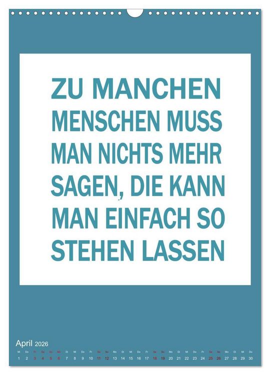Produktbild: Memo an mich (Wandkalender 2026 DIN A3 hoch), CALVENDO Monatskalender
