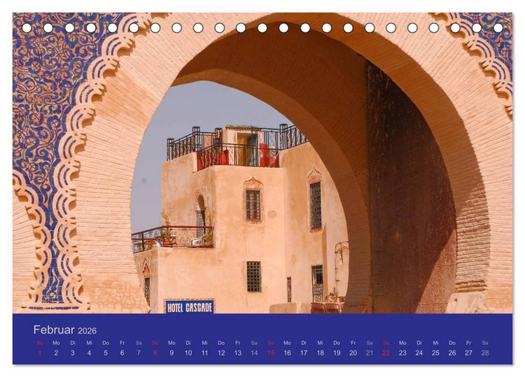 Produktbild: Farben Marokkos (Tischkalender 2026 DIN A5 quer), CALVENDO Monatskalender