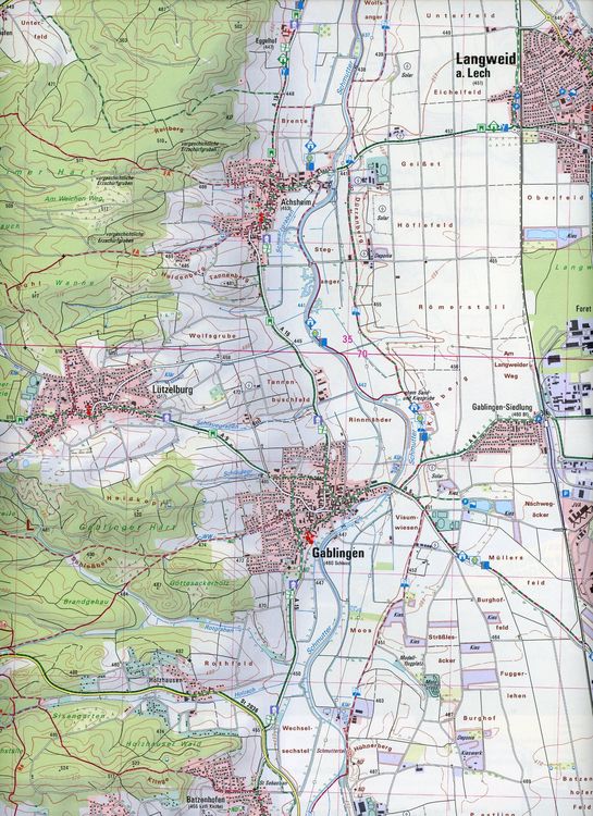 Produktbild: ATK25-M08 Augsburg (Amtliche Topographische Karte 1:25000)