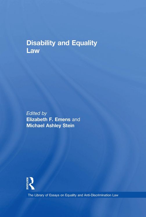 Produktbild: Disability and Equality Law