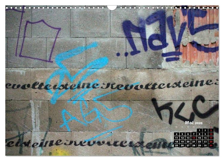 Produktbild: Street-Art 2026 / CH-Version (Wandkalender 2026 DIN A3 quer), CALVENDO Monatskalender
