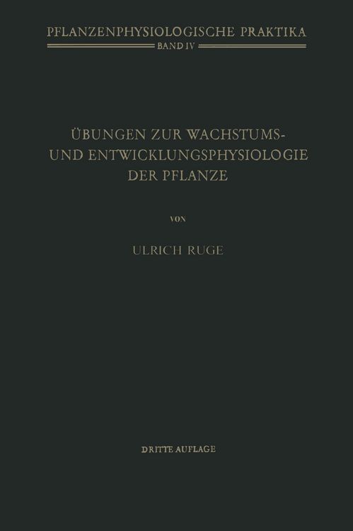 Produktbild: &Uuml;bungen zur Wachstums- und Entwicklungsphysiologie der Pflanze