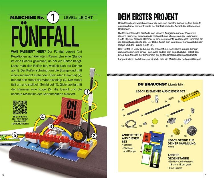 Produktbild: LEGO&reg; Kettenreaktionen: Baue dir 10 bewegliche Maschinen