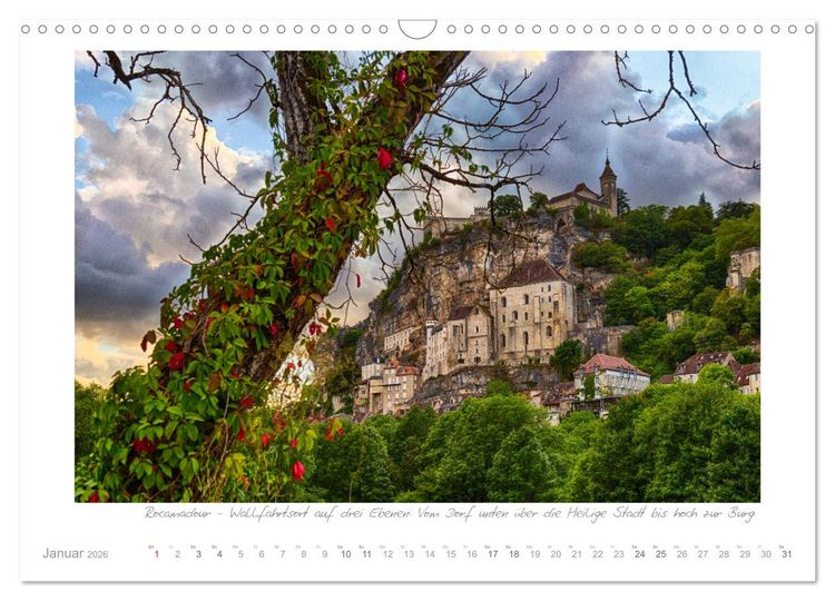 Produktbild: Sehnsucht Perigord - Frankreichs S&uuml;dwesten an der Dordogne (Wandkalender 2026 DIN A3 quer), CALVENDO Monatskalender