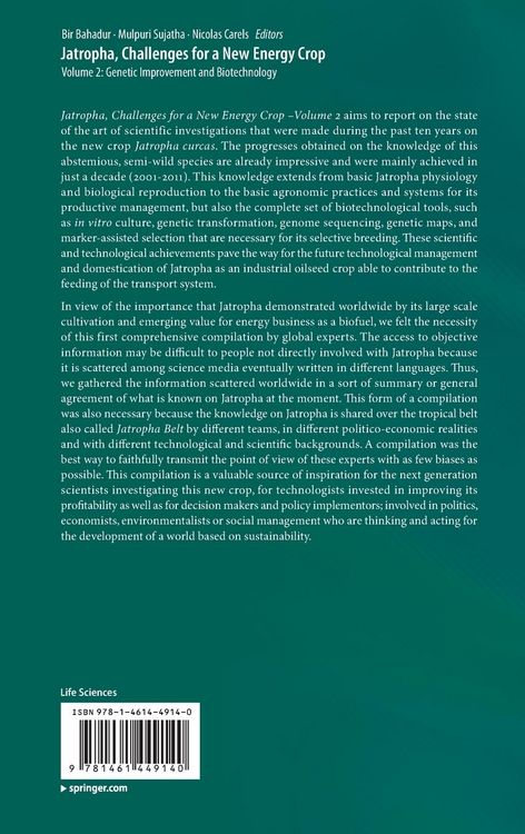 Produktbild: Jatropha, Challenges for a New Energy Crop