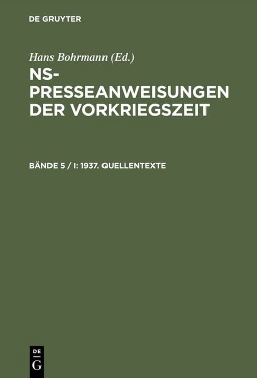 Produktbild: 1937. Quellentexte