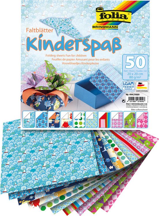 Produktbild: Faltbl&auml;tter 20x20cm Kids