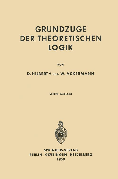 Produktbild: Grundz&uuml;ge der Theoretischen Logik