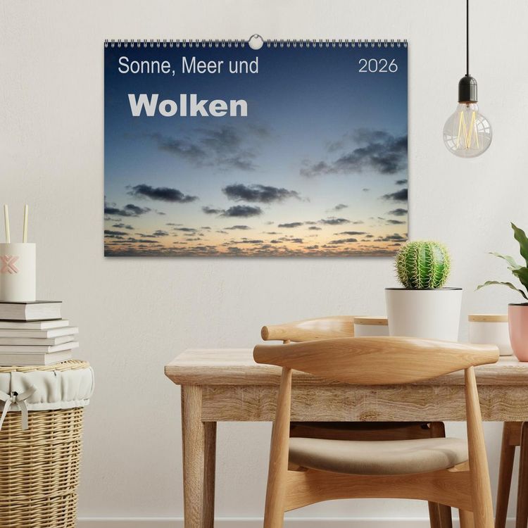 Produktbild: Sonne, Meer und Wolken (Wandkalender 2026 DIN A3 quer), CALVENDO Monatskalender