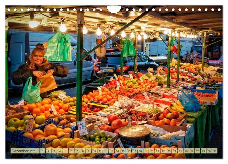 Produktbild: M&auml;rkte der Welt (Wandkalender 2026 DIN A4 quer), CALVENDO Monatskalender