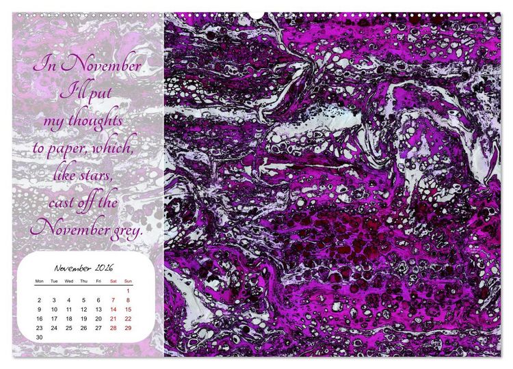 Produktbild: Your year filled with mindfulness (Wall Calendar 2026 DIN A2 landscape), CALVENDO 12 Month Wall Calendar