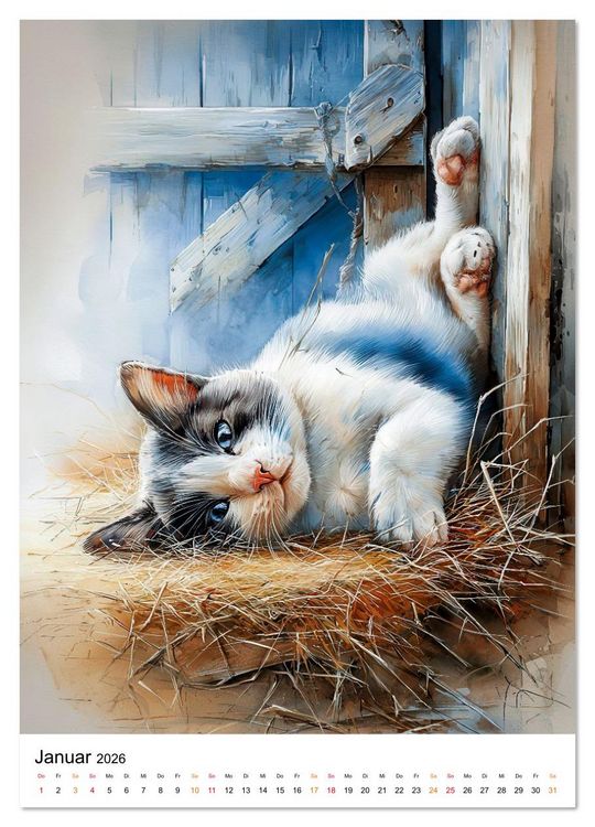 Produktbild: Bauernhof Tiere (Wandkalender 2026 DIN A3 hoch), CALVENDO Monatskalender