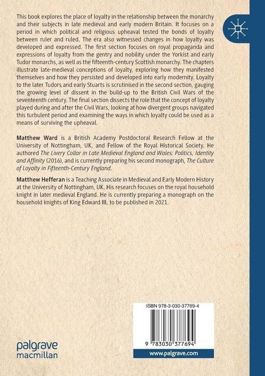 Produktbild: Loyalty to the Monarchy in Late Medieval and Early Modern Britain, c.1400-1688