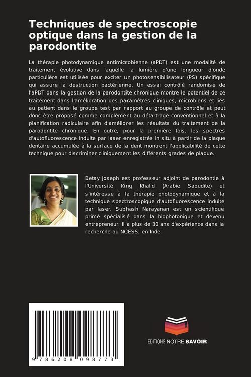 Produktbild: Techniques de spectroscopie optique dans la gestion de la parodontite
