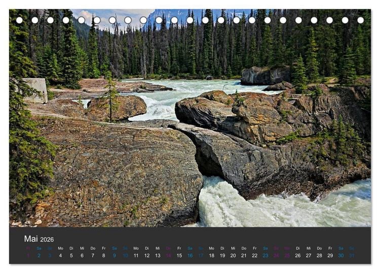 Produktbild: Der weite Westen Kanadas - Banff und Yoho National Park (Tischkalender 2026 DIN A5 quer), CALVENDO Monatskalender