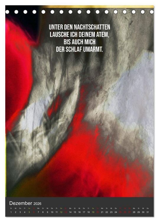Produktbild: AugenweiTe Bilder.Texte.Inspirationen (Tischkalender 2026 DIN A5 hoch), CALVENDO Monatskalender