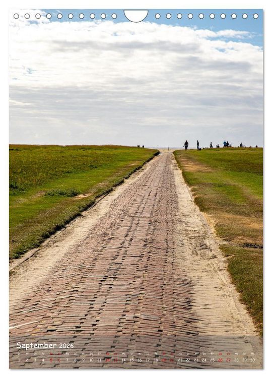 Produktbild: Nordfriesland, Zwischen St. Peter Ording und Sylt (Wandkalender 2026 DIN A4 hoch), CALVENDO Monatskalender