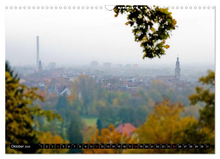 Produktbild: Erlangen von oben (Wandkalender 2026 DIN A3 quer), CALVENDO Monatskalender