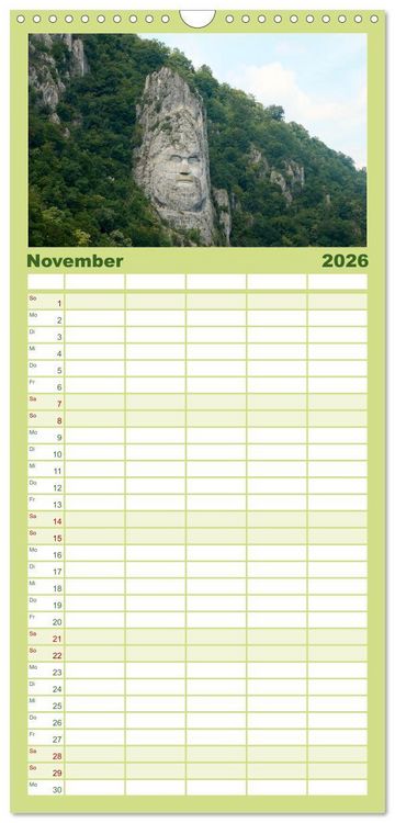 Produktbild: Familienplaner 2026 - Streifz&uuml;ge durch die Walachei mit 5 Spalten (Wandkalender, 21 x 45 cm) CALVENDO