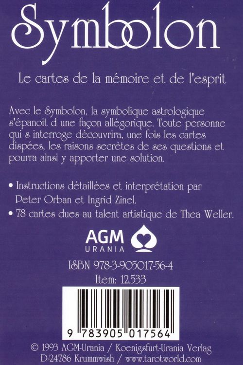 Produktbild: Symbolon FR: Les cartes de la m&eacute;moire et de l'esprit