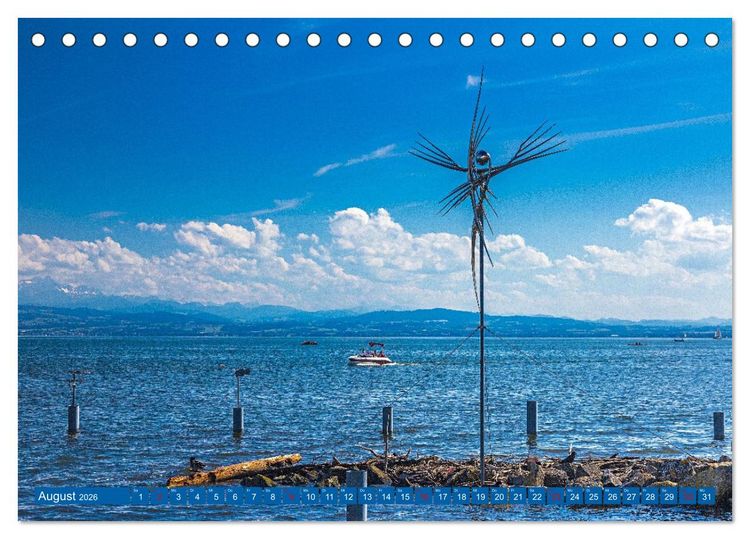 Produktbild: Drei L&auml;nder ein See - Bodensee (Tischkalender 2026 DIN A5 quer), CALVENDO Monatskalender