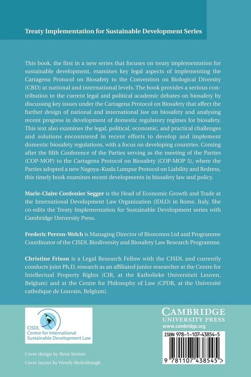 Produktbild: Legal Aspects of Implementing the Cartagena Protocol on Biosafety