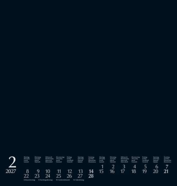 Produktbild: Foto-Malen-Basteln Bastelkalender schwarz gro&szlig; 2027