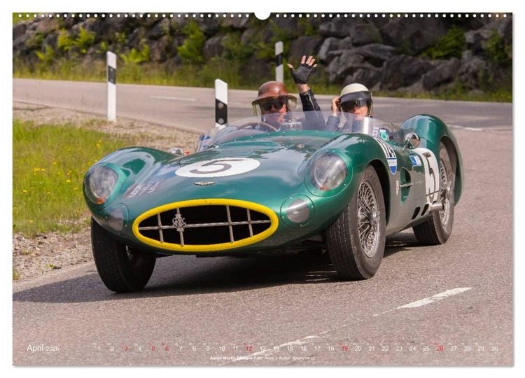 Produktbild: Classic Cars auf Passstrassen 2026 (hochwertiger Premium Wandkalender 2026 DIN A2 quer), Kunstdruck in Hochglanz