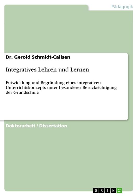 Produktbild: Integratives Lehren und Lernen