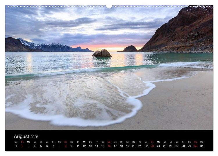 Produktbild: LOFOTEN - Inselparadies im Norden Norwegens (Wandkalender 2026 DIN A2 quer), CALVENDO Monatskalender