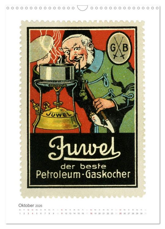 Produktbild: Werbemarken des fr&uuml;hen 20. Jahrhunderts (Wandkalender 2026 DIN A3 hoch), CALVENDO Monatskalender