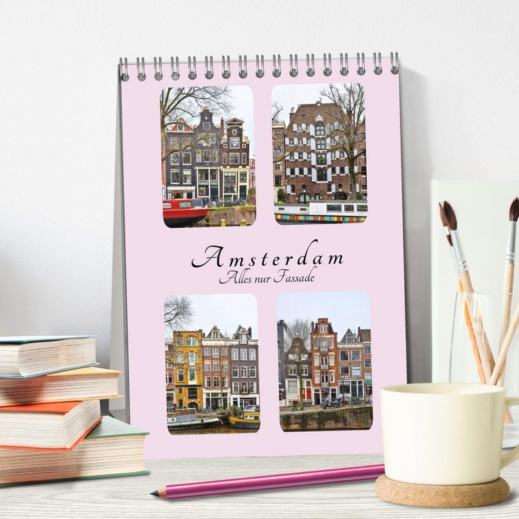 Produktbild: Amsterdam - Alles nur Fassade (Tischkalender 2026 DIN A5 hoch), CALVENDO Monatskalender