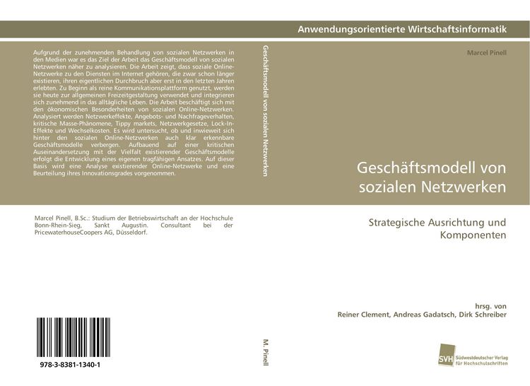 Produktbild: Gesch&auml;ftsmodell von sozialen Netzwerken