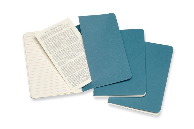 Produktbild: Moleskine Cahier Pocket/A6, 3er Set, Liniert, Lebhaftes Blau