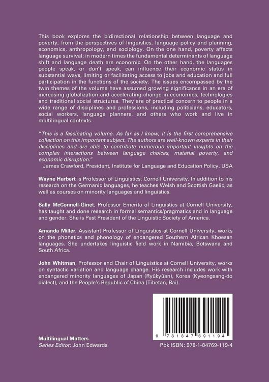 Produktbild: Language and Poverty