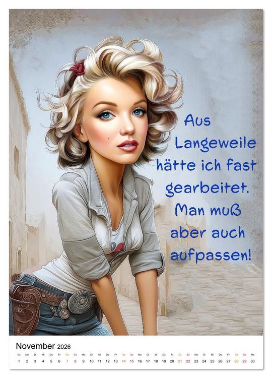 Produktbild: Blond mit Verstand (Wandkalender 2026 DIN A3 hoch), CALVENDO Monatskalender