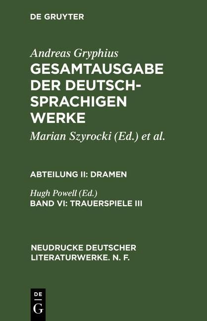 Produktbild: Trauerspiele III