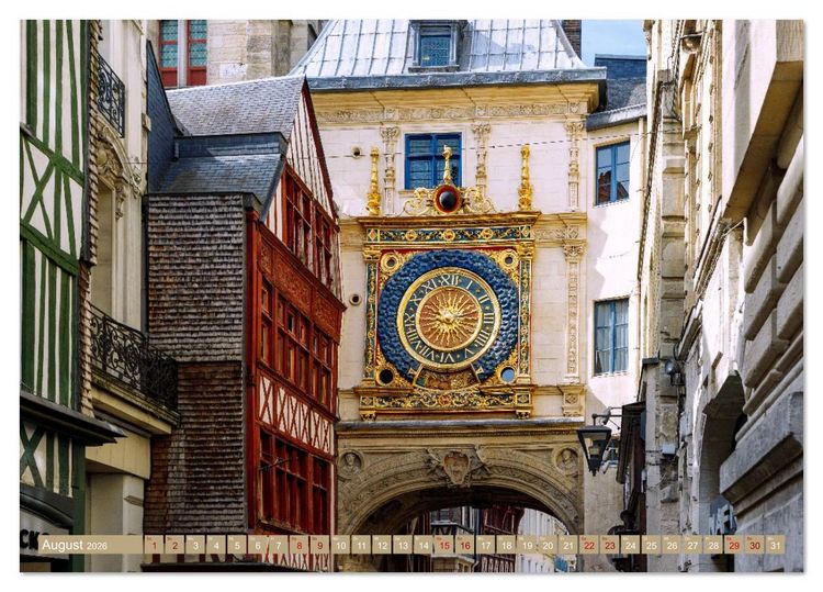 Produktbild: St&auml;dtejuwelen Nordfrankreichs. Architektur, Kunst und Flair vom Elsass zur Normandie (Tischkalender 2026 DIN A5 quer), CALVENDO Monatskalender
