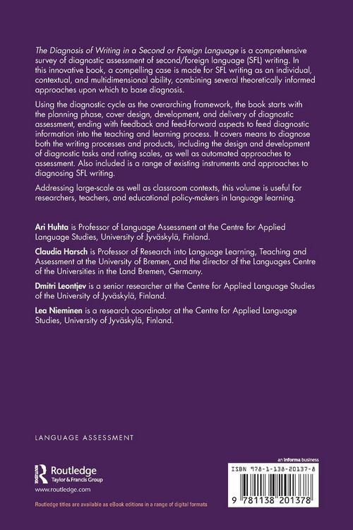 Produktbild: The Diagnosis of Writing in a Second or Foreign Language