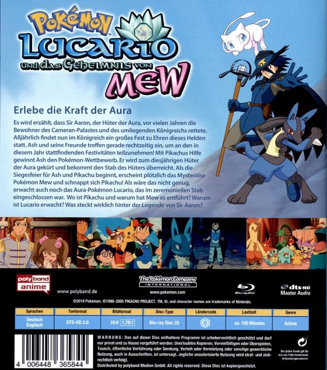 Produktbild: Pok&eacute;mon - Der Film: Lucario und das Geheimnis von Mew